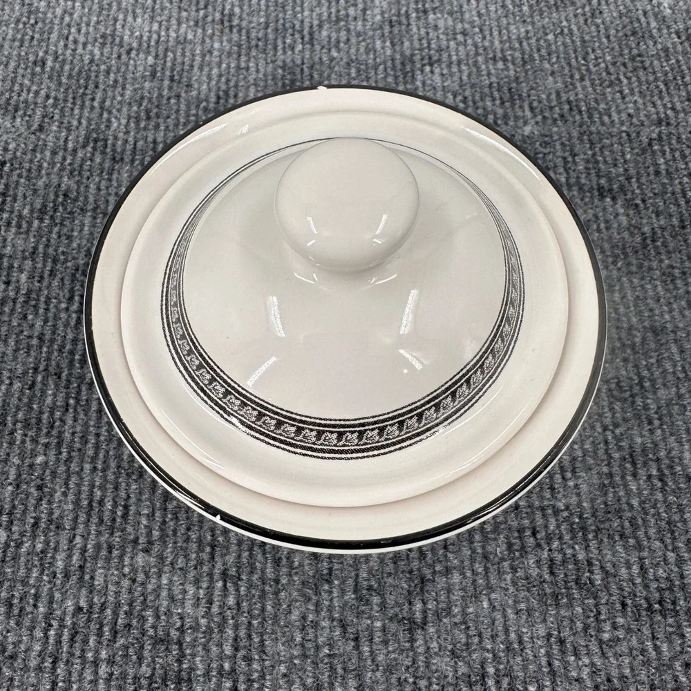 90s Pfaltzgraff Farmers Market Sugar Bowl w Lid Strawberry Fruit Cream Kitchen